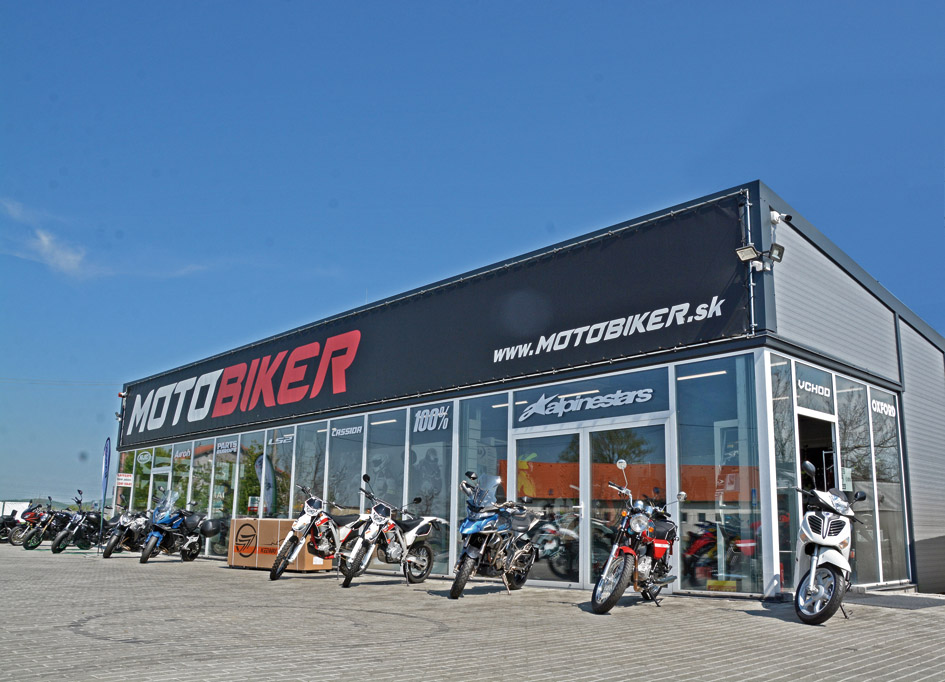 Predajňa MOTOBIKER v Krakovanoch