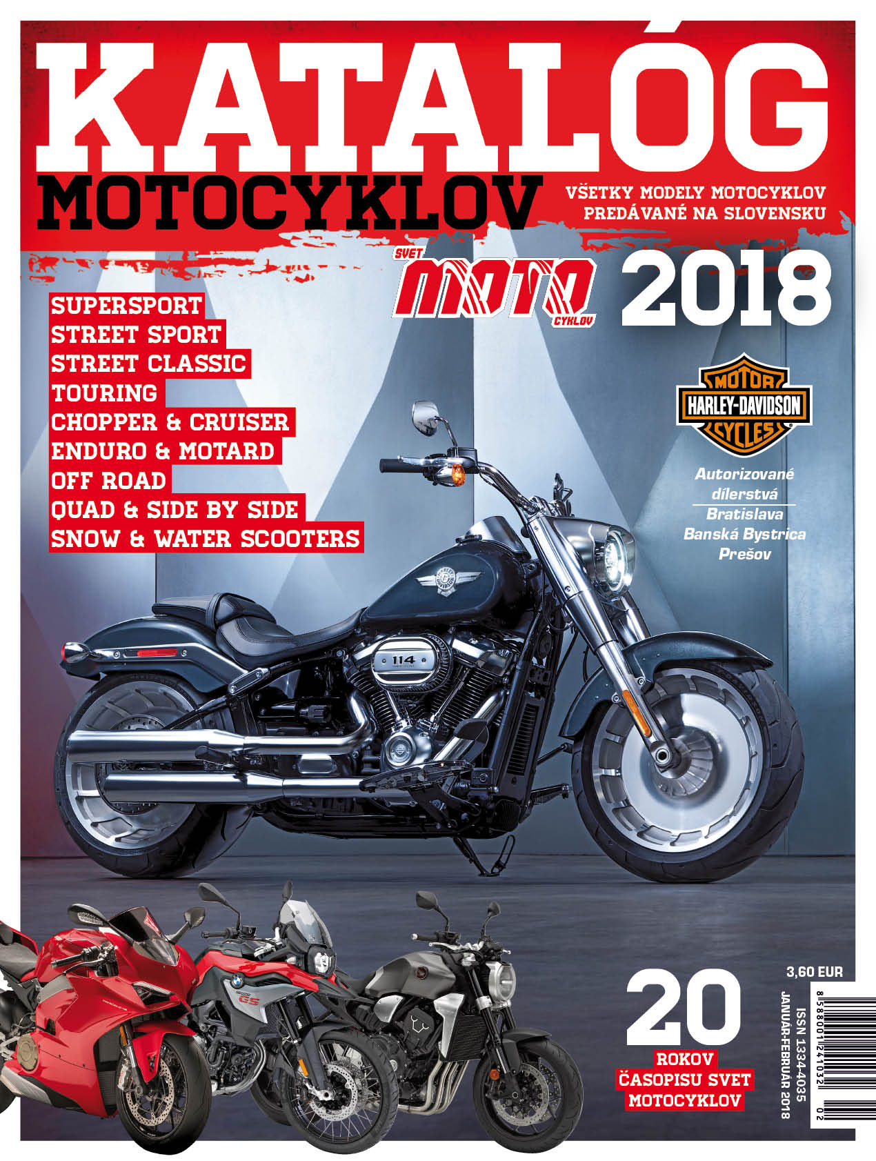 20. ročník - Katalóg motocyklov 2018